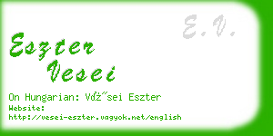 eszter vesei business card